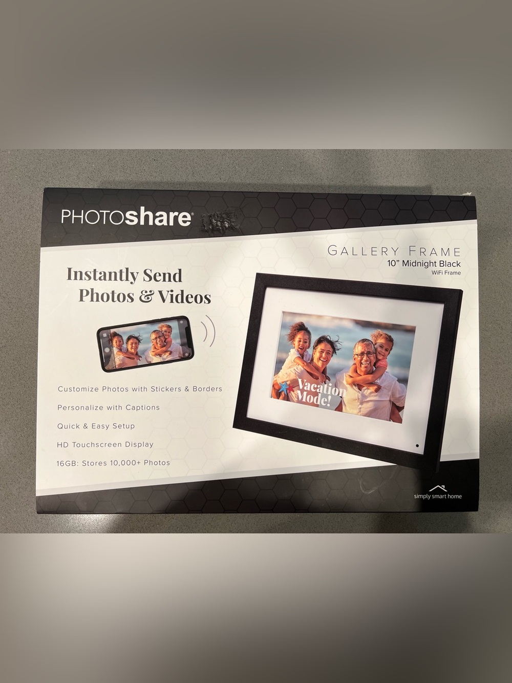 PhotoShare Digital Gallery Frame WiFi Photo Frame